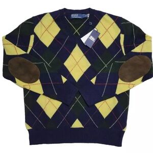 Brand new with tags men’s Polo Ralph Lauren Argyle sweater size XL